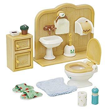 [Used] (Unused / Unopened) Sylvanian Family Furniture Toilet Setka-606