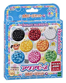 [Used] (Unused / Unopened) Aqua Beads 8 Color Beads Set