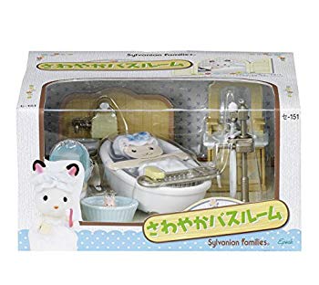 [Used] (Unused / Unopened) Sylvanian Family Room Set Sawayaka Bathroom Se-151