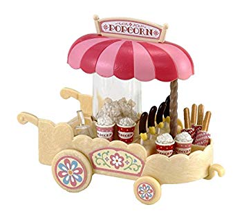 [Used] (Unused / Unopened) Sylvanian Family Store popcorn wagon-68