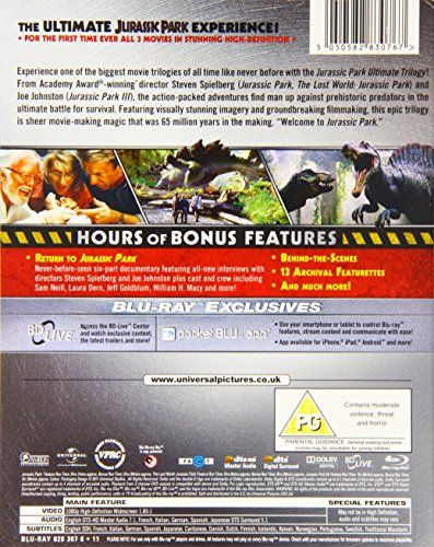 [New] JURASSIC PARK ULTIMATE TRILOGY 6Disc Set