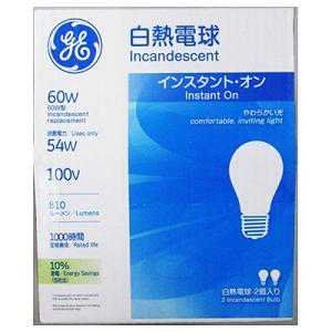 [New] GE [Bargain 2 packs] Citsuy bulb 100V 60W type E26 base LW100V54WGE2PK