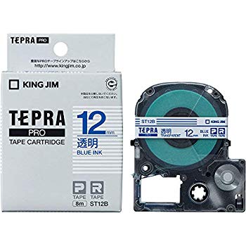 [Used] (Unused / Unopened) King Jim Tape Cartridge Tepura Pro 12mm ST12B Transparent