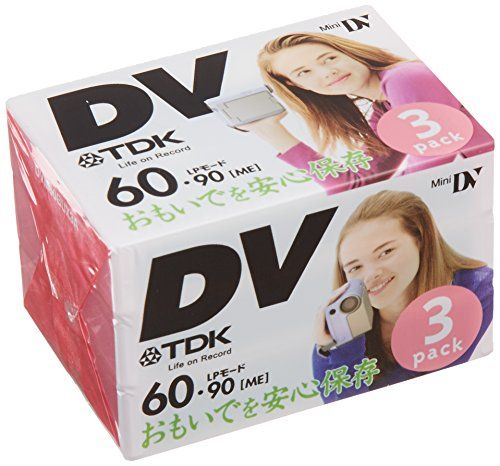 [New] TDK MiniDV Cassette 60 minutes Recording 3 pack [DVM60BUX3A]