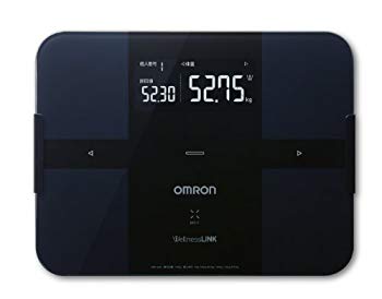 【中古】(未使用･未開封品)　オムロン 体重・体組成計 カラダスキャン ブラック HBF-252F-BK