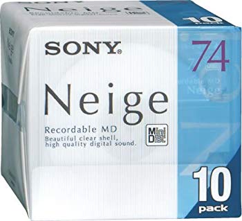 [Used] (Unused / Unopened) Sony MD (Mini Disc) 74 minutes Nage Series 10 Pack 10MDW74NED