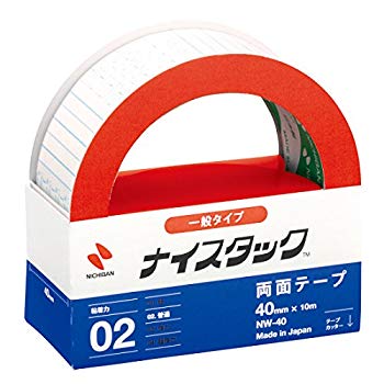 [Used] (Unused / Unopened) Nichiban Double-sided tape Naistak General type 40mm x 10m NW-40