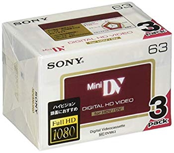 [Used] (Unused / Unopened) SONY Mini DV Cassette 3DVM63HD