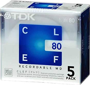 [Used] (Unused / Unopened) TDK MD Clef 80 minutes 5 Pack MD-Cl80X5N