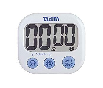 [Used] (Unused / Unopened) Tanita Timer Large screen 100 minutes White TD-384 WH looks like a timer