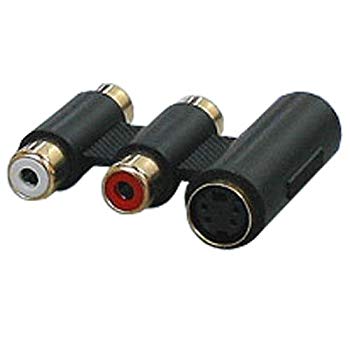 [Used] Across S terminal/RCA cable extension adapter S terminal female/RCA female x 2-s terminal female/RCA female x 2 AVC-204