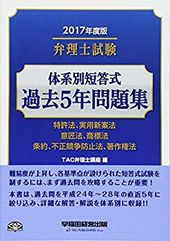 [Used] (Unused / Unopened) Short -answer type by patent attorney test system