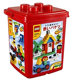 【中古】レゴ (LEGO) 基本セット 赤いバケツ (ブロックはずし付き) 7616