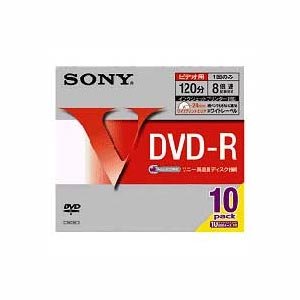 [Used] (Unused / Unopened) Sony DVD-R for disk recording 120 minutes 8x speed 10 pieces 5 mmR12HPSS