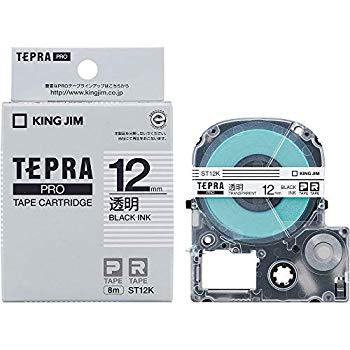 [Used] (Unused / Unopened) King Jim Tape Cartridge Tepura Pro 12mm ST12K Transparent