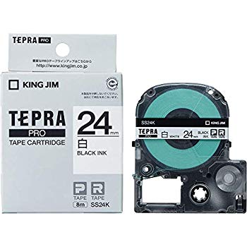 [Used] (Unused / Unopened) King Jim Tape Cartridge Tepra Pro 24mm SS24K White