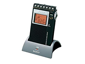 【中古】(未使用･未開封品)　ソニー SONY PLLシンセサイザーラジオ FM/AM/ワイドFM対応 片耳巻取り 名刺サイズ 充電キット付 ICF-R354MK