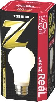 [Used] (Unused/Unopened) Toshiba Neo Ball Z Real Light bulb fluorescent lamp bulb 60 wat type Light bulb color EFA15EL/12-R base diameter 26mm