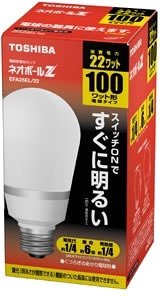 [Used] (Unused/Unopened) Toshiba Neo Ball Z bulb fluorescent lamp bulb 100 wattype light bulb color EFA25EL/22