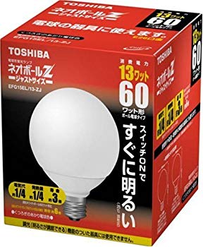 [Used] (Unused/Unopened) Toshiba Neo Ball Z bulb fluorescent lamp ball bulb 60 wattype light bulb color EFG15EL/13-ZJ