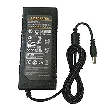 [Used] (Unused/Unopened) 48V 2A AC adapter charger, 5050, 3528, LED light, CCTV monitoring device, 48V2A 96W switching power supply, DC 5.5 * 2.5/2.1 mm.