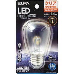 【新品】 ELPA LED電球 サイン球形 55lm(クリア・電球色相当)elpaballmini LDS1CLGG906