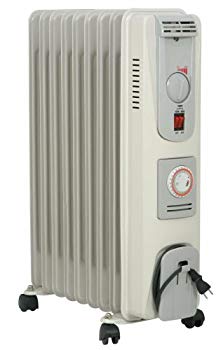 [Used] (Unused / Unopened) Seravi Oil heater 1500W 9 sheets Finn towel hanger included Clv-065
