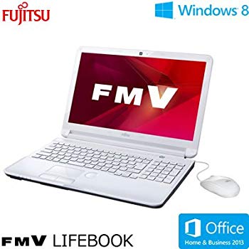 【中古】富士通 FMV AH53/K (Core i7/4G/750GB/15.6/Win8(64bit)/Office Home and Business搭載) アーバンホワイト FMVA53KWP