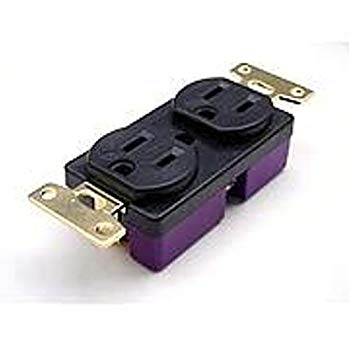 【中古】(未使用･未開封品)　オヤイデ電気 壁コンセント(ブラック/パープル) SWO-XXX B/P-U