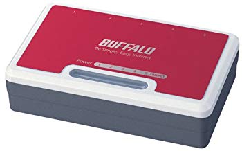 [Used] (Unused/Unopened) BUFFALO 10m/100m Switching HUB 5 Port Compact Model Metallic Red LSW-TX-5ECMR