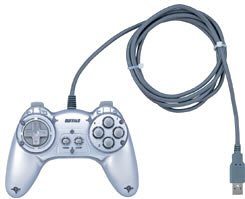 [Used] (Unused/Unopened) BUFFALO 8 button USB Game Pad With continuous fire function Silver BGC-UD801/SV