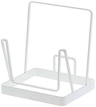 [Used] (Unused / Unopened) Yamazaki Business Futon Cleaner Stand Plate White White Approximately W16XD14XH18cm Plate 3552
