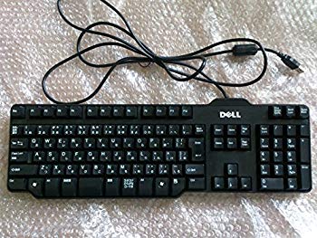 【中古】DELL メンブレン式キーボード 109キー USB ( L100 / SK-8115 )　日本語対応　排水機構搭載 (ブラック)