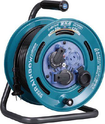 [New] Hataya (HATAYA) Outdoor rainproof rainbow reel 100V type 30m 2P3