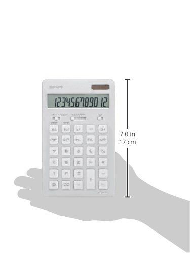 [New] Sharp 12-digit design calculator (nice size type) Silver type EL-N802-SX