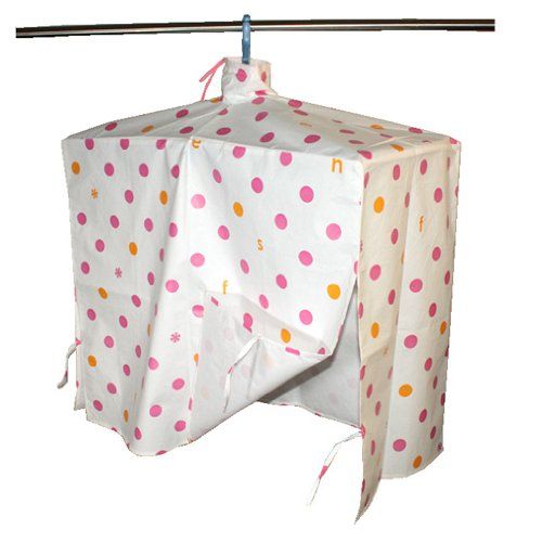 [New] Pollen prevention cover square angle dot pink-6791