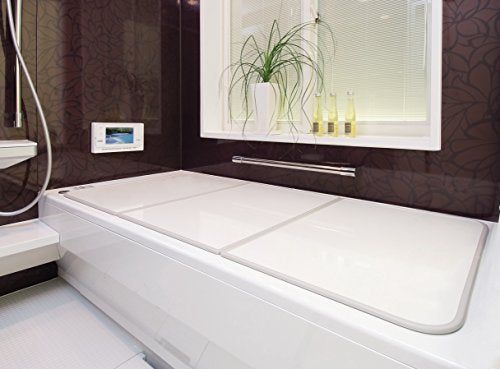 [New] East Pre -antibacterial type combination type bath lid sensation (3 sheets) 80 × 140cm White/white W14