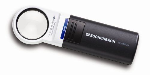 [New] ESCHENBACH Hand-held loupe Mobilax LED magnification 12.5 times with LED light 1511-12