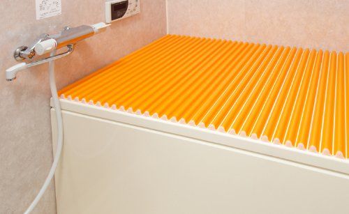 [New] East Place Shutter Bath Lin Color Wave 70 × 110cm Orange M11