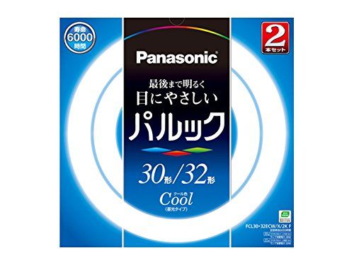 【新品】 パナソニック 丸形蛍光灯(FCL) パルック 30&32W形 G10q クール色   2本入り FCL3032ECWX2KF