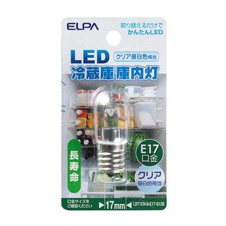 [New] ELPA LED bulb uniform 45lm (clear / day white) ELPA LDT1CN-G-E17-G135