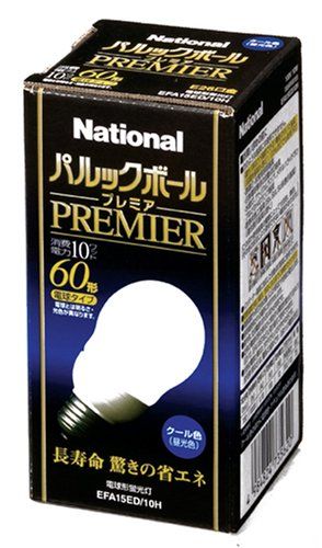 [New] Panasonic 60 Type E26 Light bulb -type fluorescent lamp Parkball Premier Cool color EFA15ED/10H