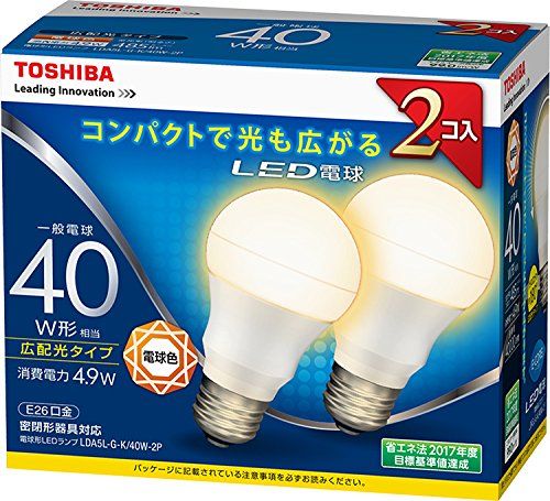 [New] Toshiba (TOSHIBA) LED bulb general bulb type 485LM (equivalent to light bulb color)