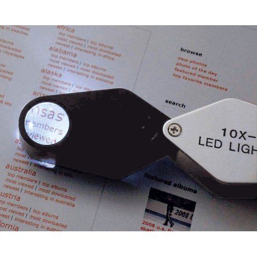 [New] TSK High magnification Loupe magnification 10 times lens diameter 16mm LED LED Made in Japan MG-1016