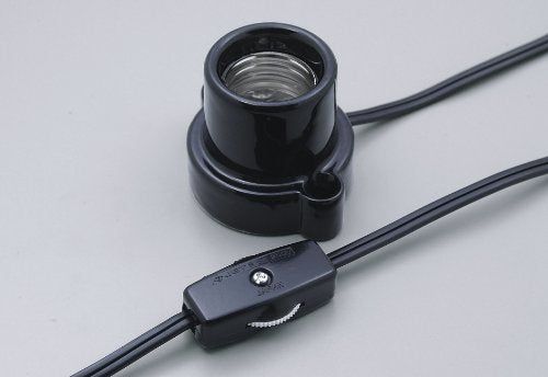 [New] ELPA cord Socket E26 1.5m Black KP-M2615H (BK)