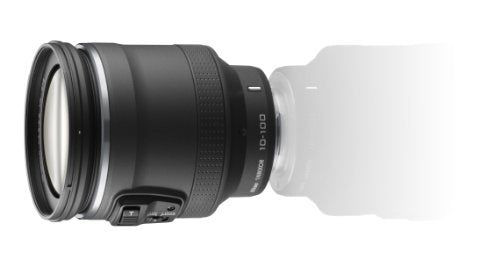 [New] NIKON High magnification Zoom lens 1 Nikkor VR 10-100mm F/4.5-5.6 PD-ZOOM Nikon CX Format only