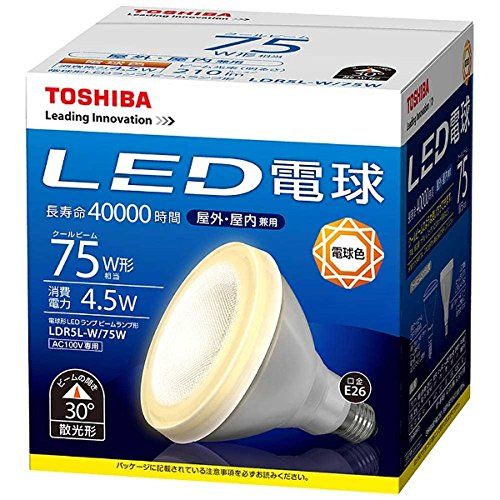 [New] Toshiba Litech LED bulb Beam Lamp Type light bulb color 75W LDR5L-W/75W