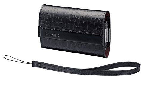 【新品】 Panasonic デジタルカメラケース LUMIX ストラップ付 ブラック DMW-CP9-KA