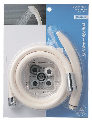 [New] Sanei faucet [Shower set and hose set] Shower set White PS39-CTA-WW