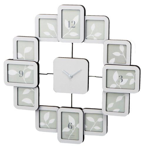 [New] Chaya Industrial Clock Frame White 253-516W